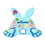 Easter Bunny Welcome Mat and Teal Knit Blanket Rug 90cm 1