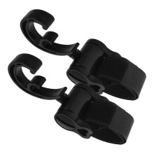 2pcs Rotatable Stroller Hooks for Diaper/Grocery Bags – Compatible with Most Strollers