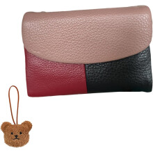 Precious Unisex Pebble Real Leather Wallet - Soft Small RFID Anti Theft and Waterproof Purse for Women and Men Daily Use