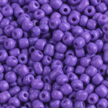 Venta al por mayor de 1000/500/200 unidades de pequeñas cuentas espaciadoras redondas opacas de vidrio de 2 mm, 3 mm y 4 mm, color púrpura (200