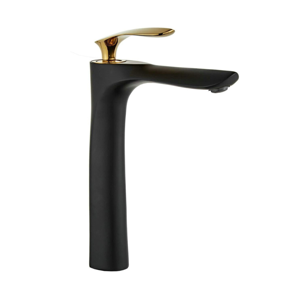 Bathroom Vessel Sink Faucet Single Handle One Hole Deck Mount Lavatory Brushed Nickel Finish 9087558575892
