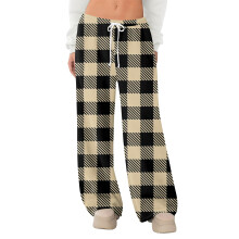 Women's Fleece Sleep Pants Khaki XXL