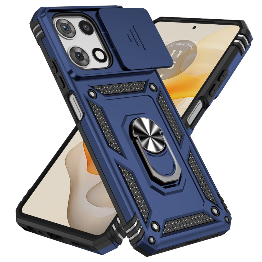 Allytechgroup Rotatable Kickstand Case For Motorola Moto G 5G 2025/2026 Â Military Drop Protection, Slide Camera Cover, Anti-Scratch, Magnetic Car 9558830163439