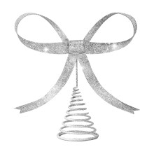Paasstrik als decoratie – Gouden en glitterstrik van lint met spiraalvormige basis, 23,5 cm, voor hoeden, bomen, slingers, kerstversiering,