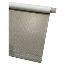 Cordless Vinyl Blinds Woven Taupe 37.25in W x 72in L