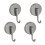 Suction Cup Hook for Wreath and Towel Hanging 4PCS 1