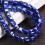 Ceramic cube beads deep blue 6x6mm 20 pcs 1