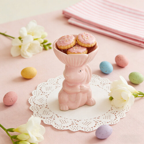 Easter Ceramic Bunny Dessert Plates Household Dishs and Decorative Item