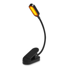 Schwarzes Buchlicht - LED-Klemmleuchte für Studenten Black
