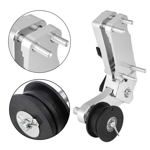 CNC Motorrad Kettenspanner Silber Automatik链条调节器