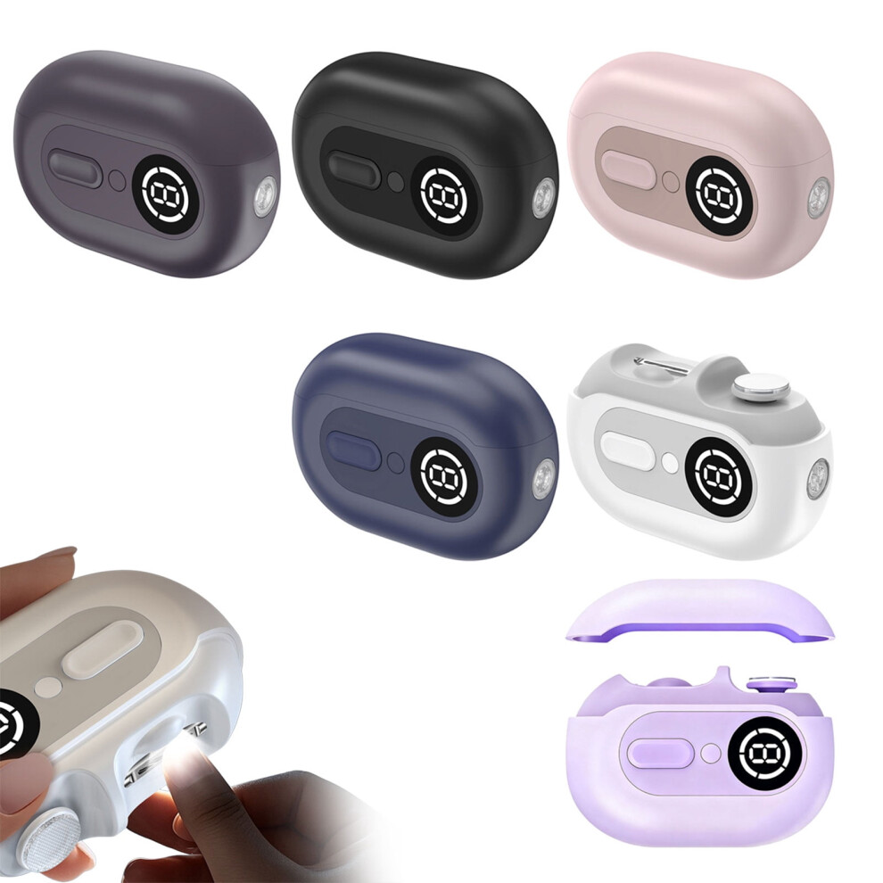 Virenlux Electric Nail Clipper 4-in-1 with LED Light