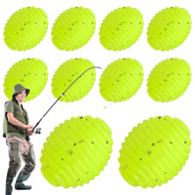 Soft Bait Bass Fishing Soft Lures 10 Pieces Realistic Accessories Portable Bait for Catfish Father Pond Dad Bass Trout Men Offshore