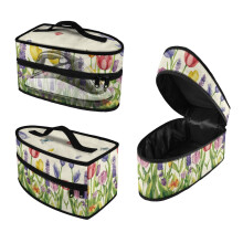 Handheld Travel Iron Case Travel Steamer Bag Easy to Store and Carry Tulip Butterfly Christmas, Bag Only