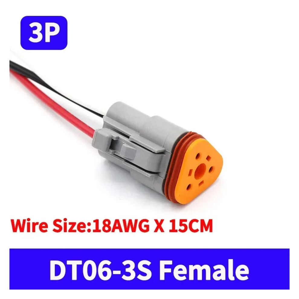 Dt Connector With15cm Wiring Harness Dt06-2S/Dt04-2P 2P 3P 4P 6P 8P 12P Waterproof Electrical Connection Automotive Plug 9193271946670