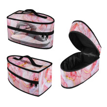 Marble Pattern Portable Steamer Travel Organizer 11.8x6.69x5.5 Inches Reusable for Handheld Steams Iron(Case Only)
