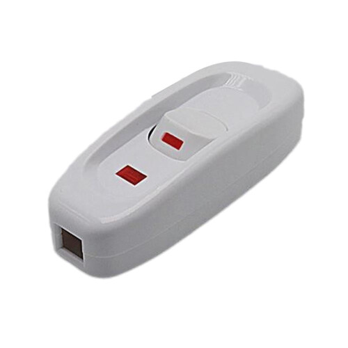 110-250V 10A Inline ON/OFF Button Cord for Table Lamps and Desk Lights