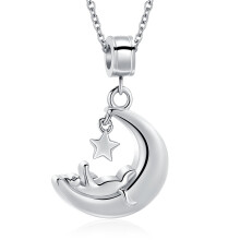 Cat Ashes Necklace Urn Necklace for Ashes Moon Cremation Necklace Memorial Cremation Jewelry for Pet Ashes