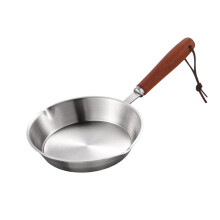 Mini Stainless Steel Frying Pan Skillet - 6 Inch Non Stick Egg Pan, Induction Cooktops Compatible, Serving, Easy To Clean, 1PC