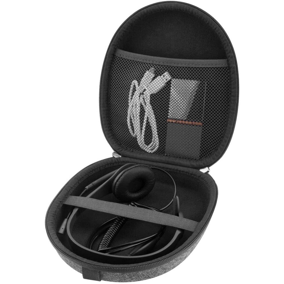 Headphones Carrying Case Compatible With Vxi Blueparrott B550-Xt, B450-Xt, B350-Xt, B250-Xts, B250-Xt Â Hard Shell Travel Bag With Cable & Grey 9341593597838