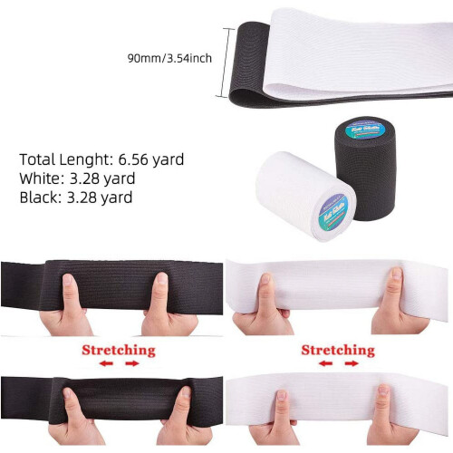 Heavy Stretch Elastic Band 3.5" Wide 6.6 Yards 2
