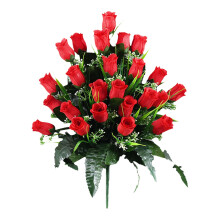 Artificial Cemetery Roses Bouquet 1 Piece