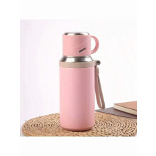600ml/21oz Large Capacity 316 Stainless Steel Vacuum Bottle - 2-in-1 Cap & Cup, Double Insulation,Birthday/Christmas/Thanksgiving Gifts