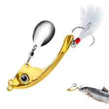 Trout Fishing Lures Metal Minnow Spinners with Hooks