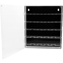 HOMEMAXS 1Pack Clear Acrylic Coin Storage Case for Collectors Elegant Design Coin Display Box