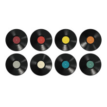 pezzi, 9 pollici, decorazioni con dischi anni '50, decorazioni per feste a tema rock and roll, dischi in vinile anni '70 per feste di compleanno a