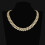 Cuban Link Necklace Gold Silver Plated with Diamonds 3