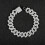 Cuban Link Necklace Gold Silver Plated with Diamonds 4