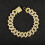 Cuban Link Necklace Gold Silver Plated with Diamonds 5