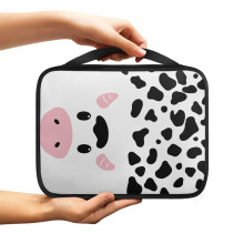Cow Pattern Bible Cover for Women Bible Case Large Bible Bag Bible Protector Bible Carrying Case with Handle Portable Bible Tote Bible Accessories
