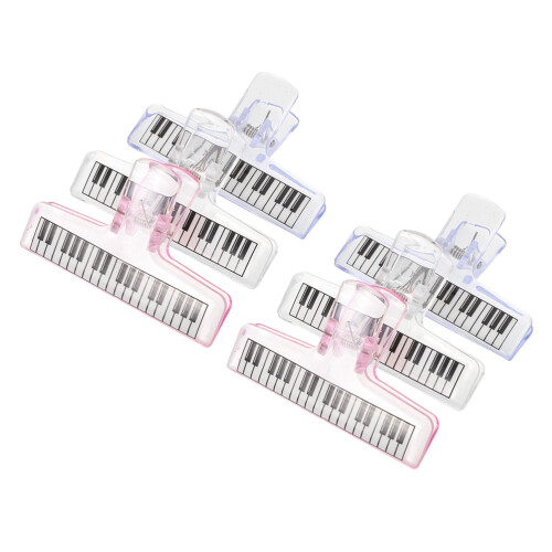 24St Mix Kleur Piano Blad Clips Draagbaar Grip Acryl 2