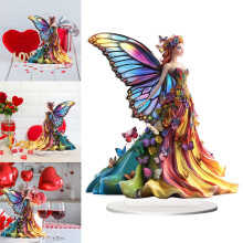 Acrylic Fairy Statue Vintage Table Ornament 1pc