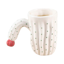 Cactus Mug - 17oz Ceramic Coffee Mug, Funny Handmade Succulent Tea Cup - Novelty Gift for Family, Friends or Lovers B