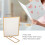 Y5578 Gold Metal Double-Sided Rotating Photo Frame, 565g, Rectangular 4