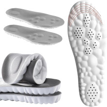 4D-Cloud-Einlegesohlen für Damen und Herren, Memory-Schaum-Cloud-Einlegesohlen, superweich, ermüdungshemmend, stoßdämpfend