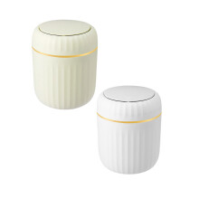 Mini Trash Can with Lid, Pop-Up Countertop Garbage Can for Kitchen, Bathroom, Bedroom, Dorm – 6.495.11 inch