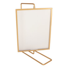 Y5578 Gold Metal Double-Sided Rotating Photo Frame, 565g, Rectangular