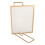 Y5578 Gold Metal Double-Sided Rotating Photo Frame, 565g, Rectangular 1