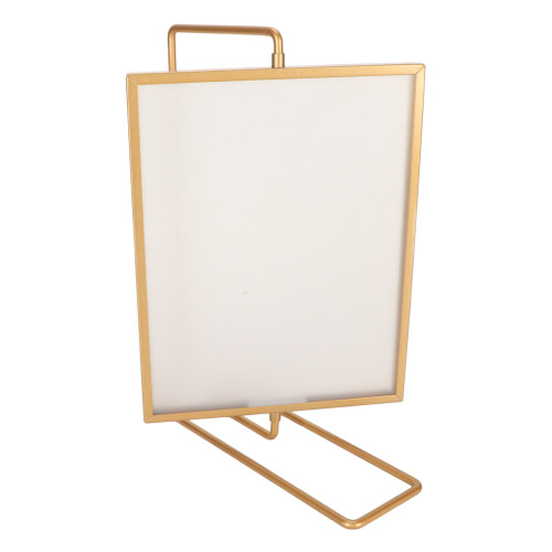 Y5578 Gold Metal Double-Sided Rotating Photo Frame, 565g, Rectangular