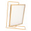Y5578 Gold Metal Double-Sided Rotating Photo Frame, 565g, Rectangular 15