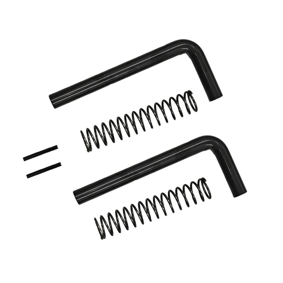 Pack Of 2 New Trailer Gate Spring Latch Kit 819T For Carry-On Utility Trailers Black 9152228641488
