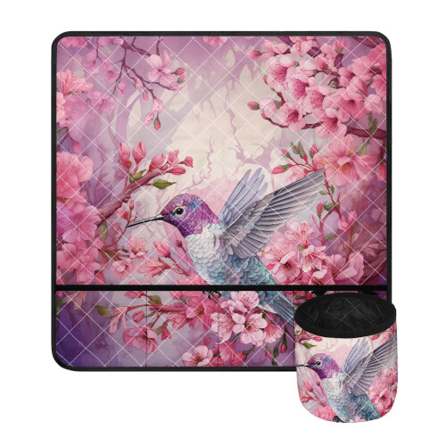 Προστατευτικό χαλάκι ραπτομηχανής Hummingbird – Floral Serger/Overlock Pad με τσάντα αποθήκευσης