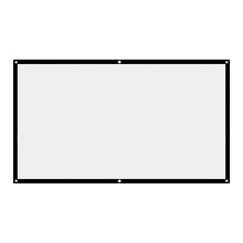 White 16:9 Foldable Projector Screen (92"/100"/120"), No Crease, for Home Theater, Conference & Outdoor Camping — Compatible with all projectors