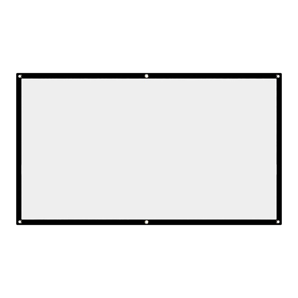 16:9 Foldable Projector Screen (92"/100"/120"), No Crease, For Home Theater, Conference & Outdoor Camping Â Compatible With All Projectors White 9485826742296