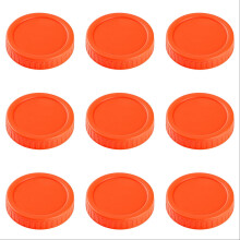 9PC 86mm Wide Mouth Jar Lids - Leak-Proof, Plastic Storage Caps for Canning Jars,Leak-Proof and Anti-Scratch Resistant Surface,K