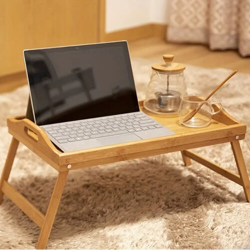 Step up your work-from-home setup with this Bamboo Laptop Desk 1