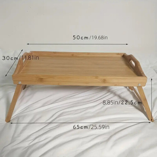 Step up your work-from-home setup with this Bamboo Laptop Desk 2